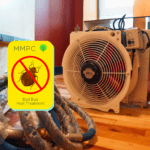 Bed bug heat treatment heater fan