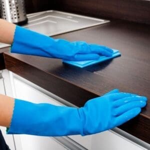 Cleaning countertops